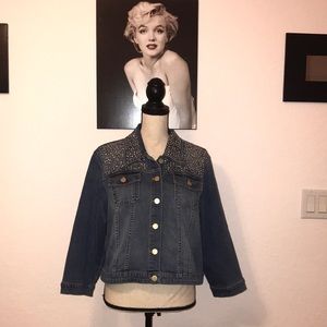 Chico’s size 3 (14/16 XL) Stretch Denim Jacket